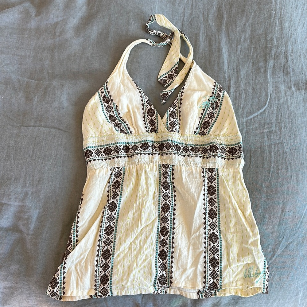 Vintage y2K Billabong Halter Top size XS
